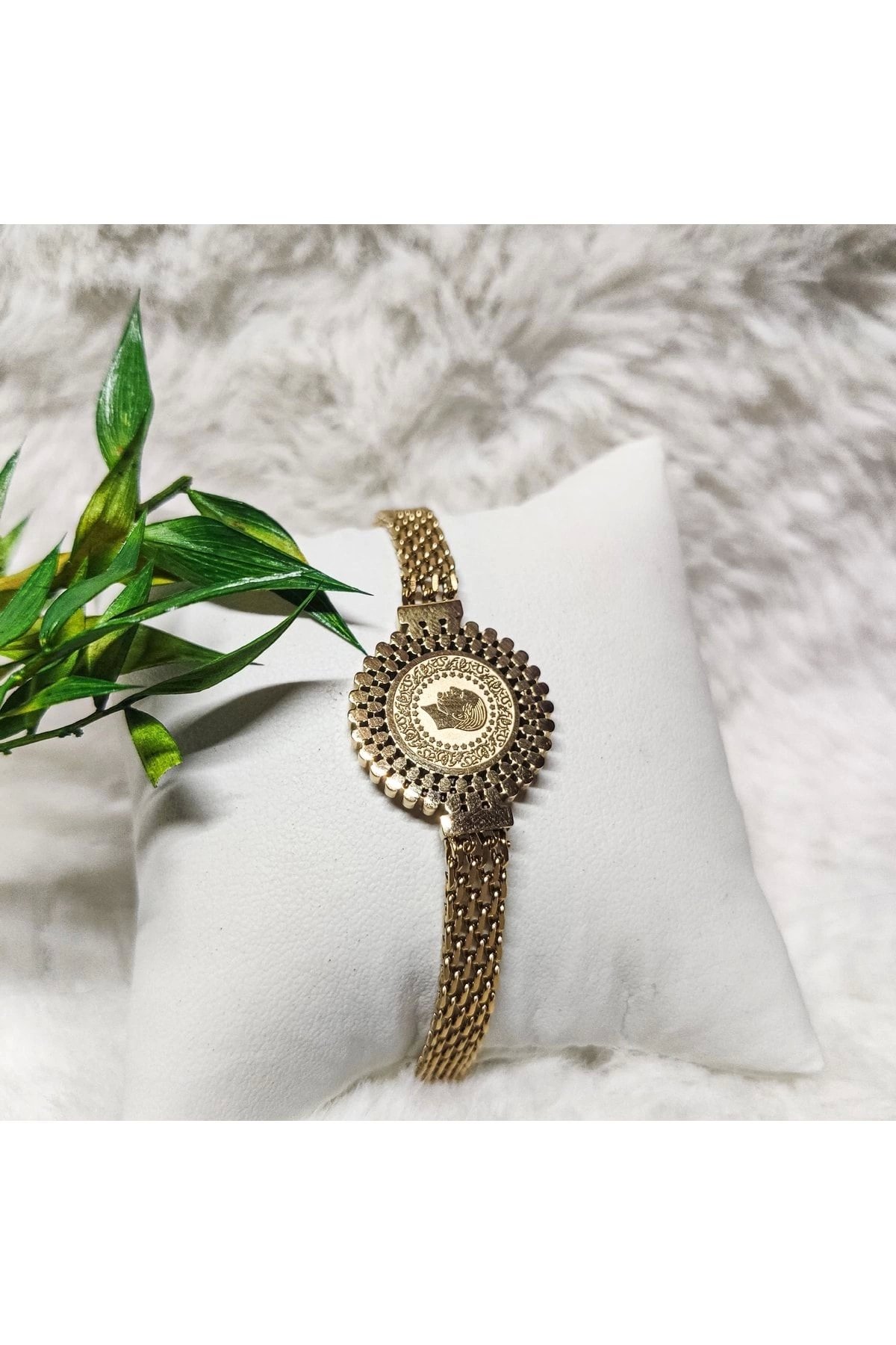 Hasır Kordon Ata Çelik Bileklik