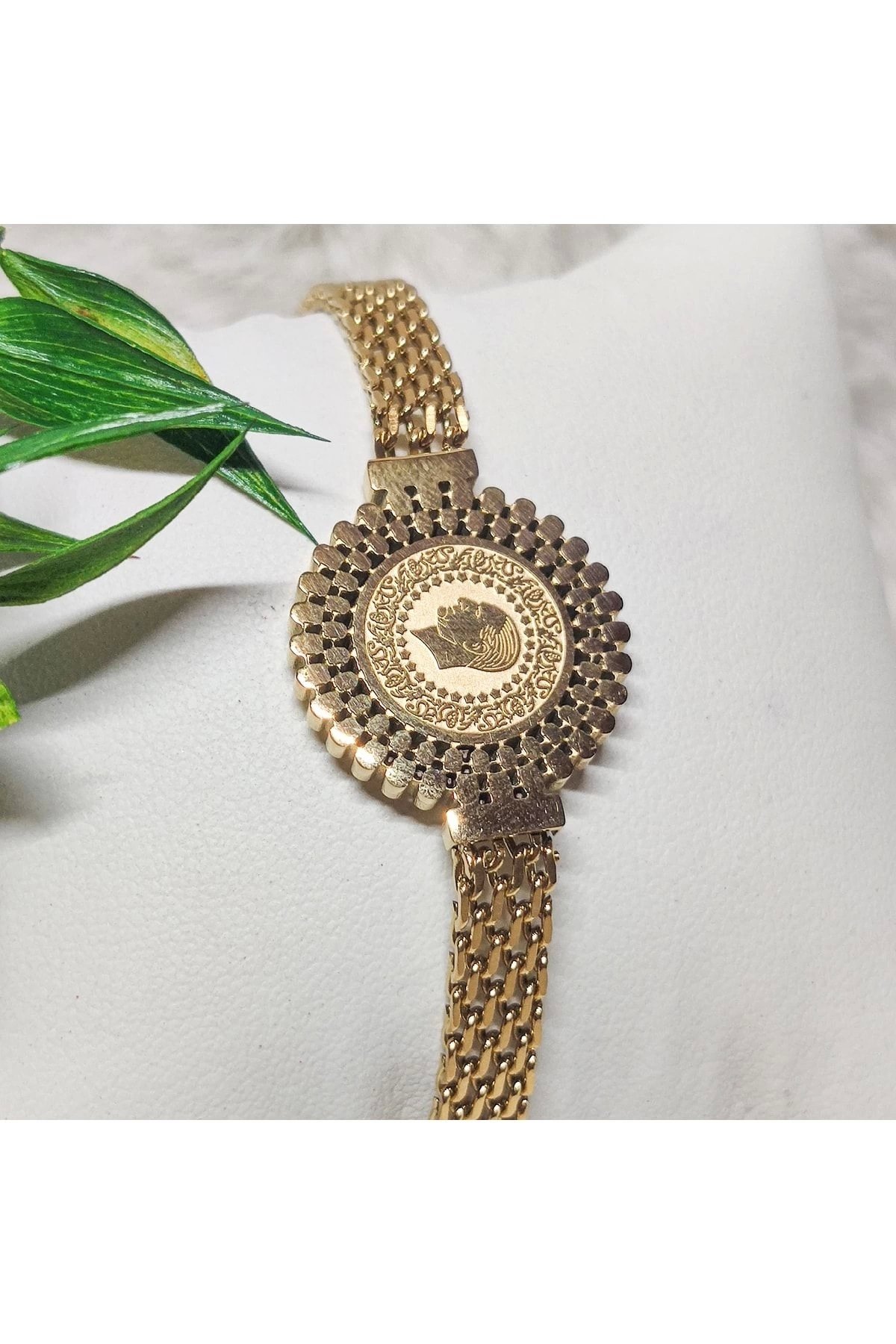 Hasır Kordon Ata Çelik Bileklik