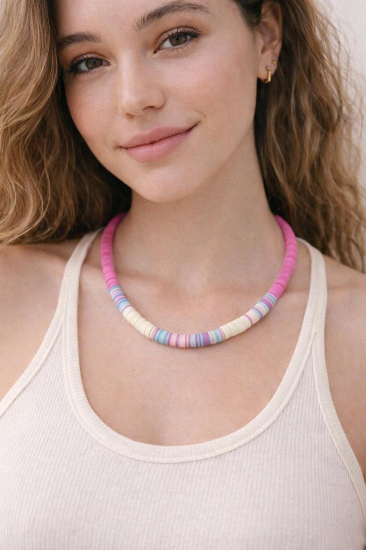 Sunny Pastel Fimo Kolye