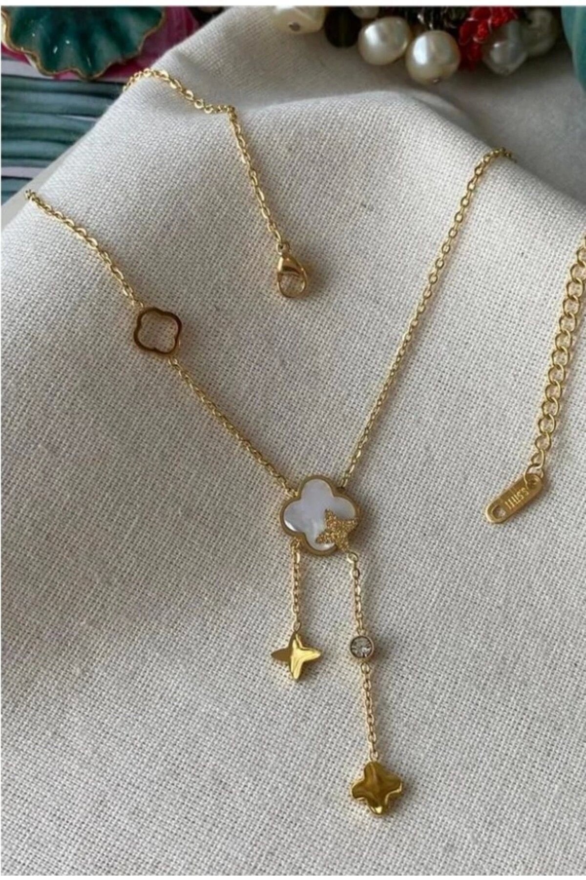 YONCA MODEL GOLD ÇELİK KOLYE