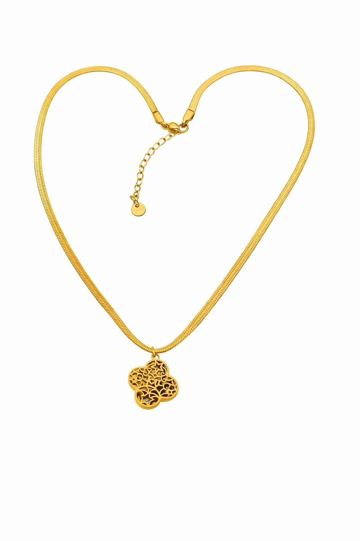 YONCA MODEL ÇELİK KOLYE