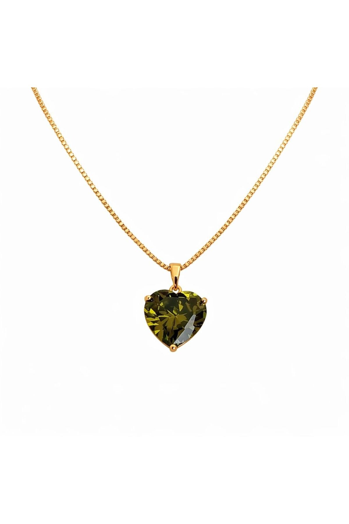 XUPİNG YEŞİL TAŞLI KOLYE