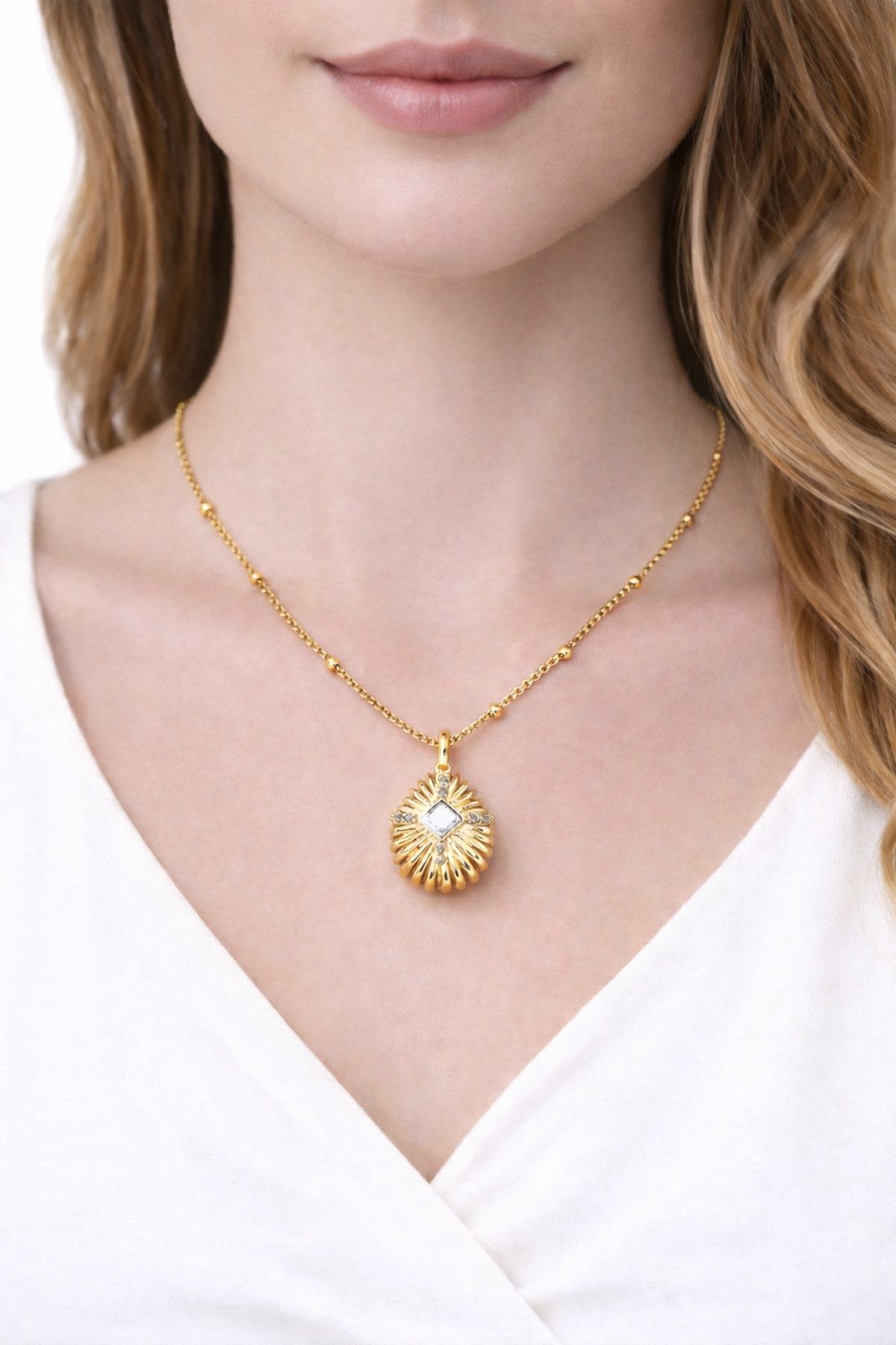 VİNTAGE ÇELİK KOLYE