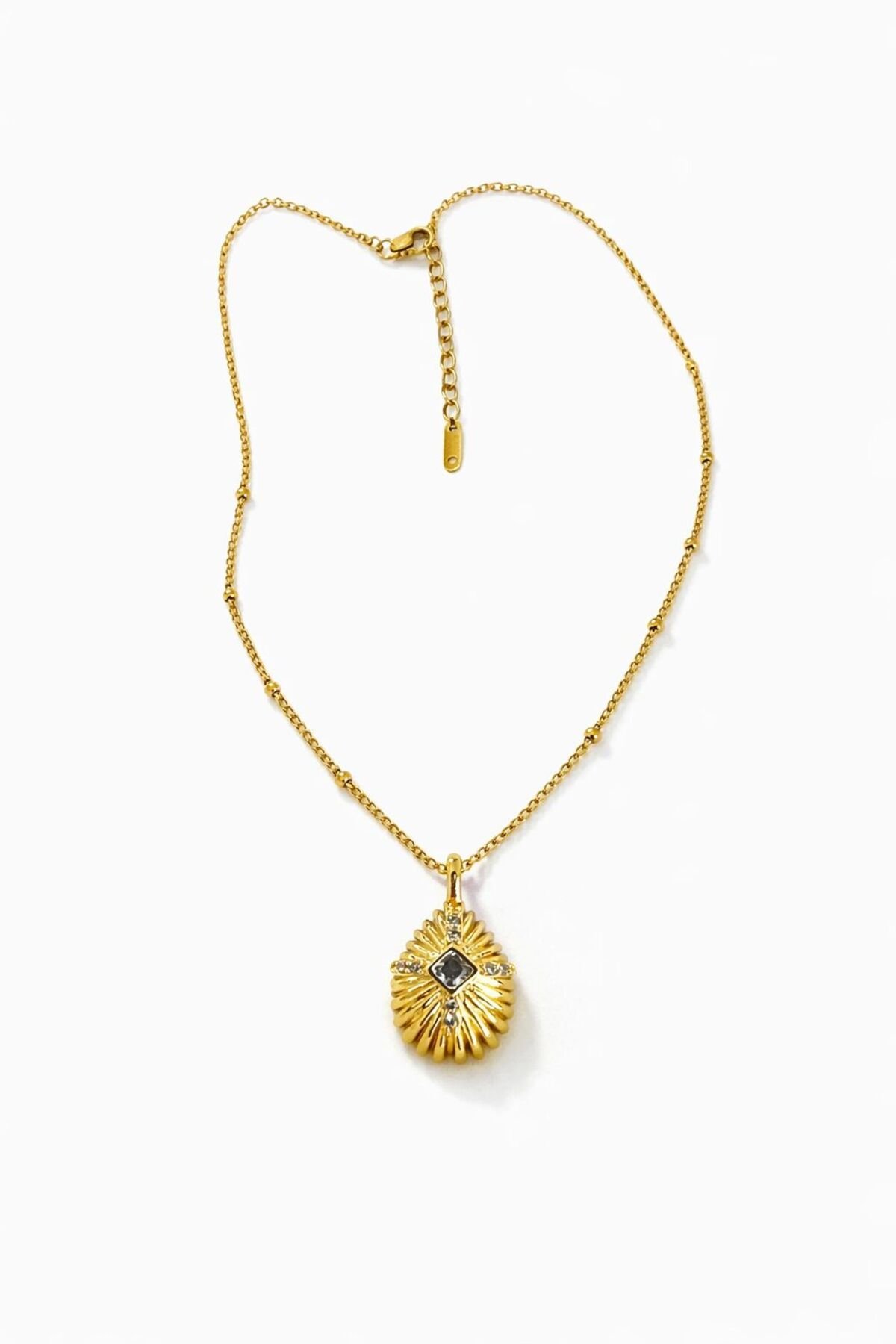 VİNTAGE ÇELİK KOLYE