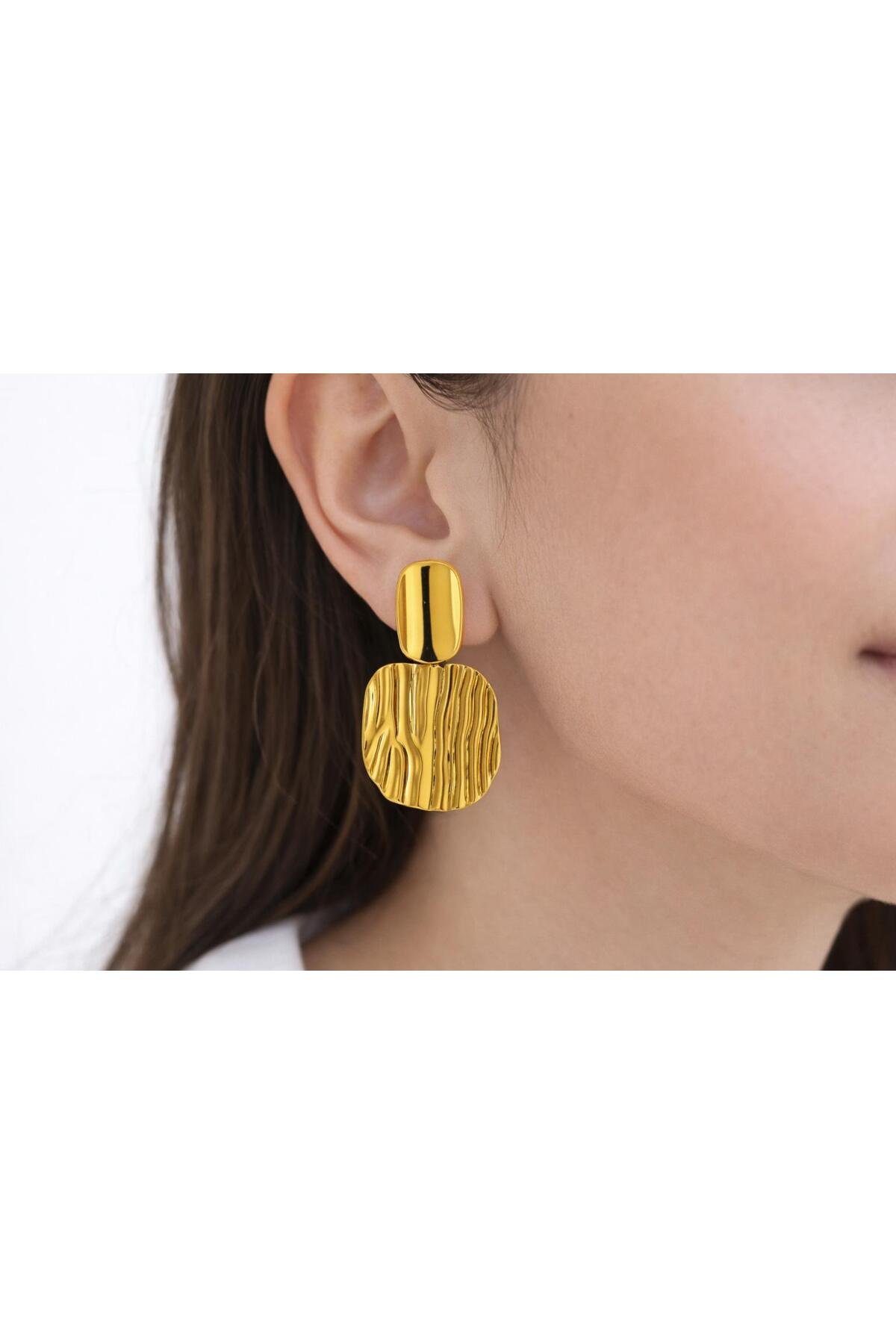 VİNTAGE ÇELİK KADIN KÜPE