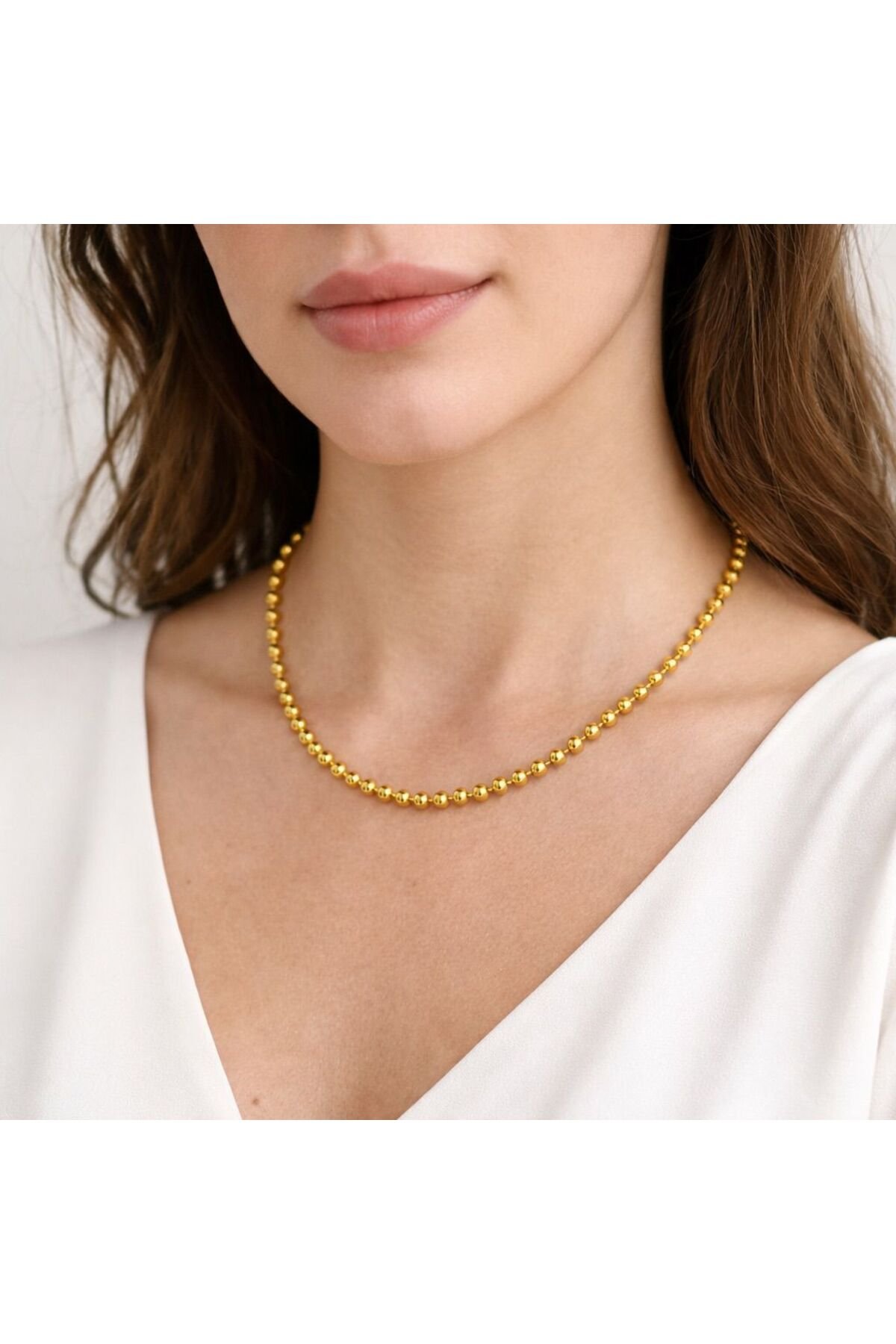 Dorika Toplu Çelik Kolye