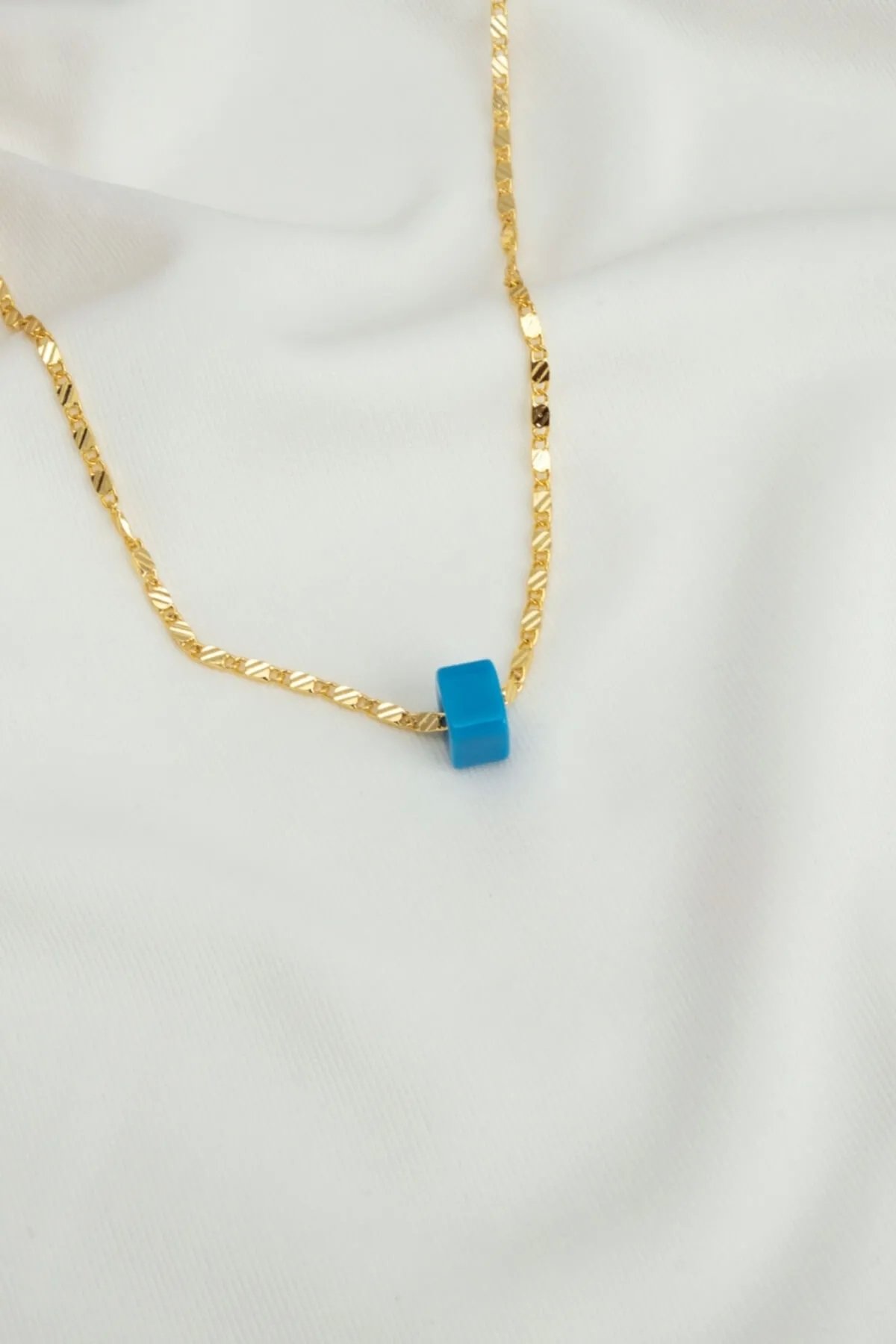 Mavi Boncuk Detaylı Kadın Kolye