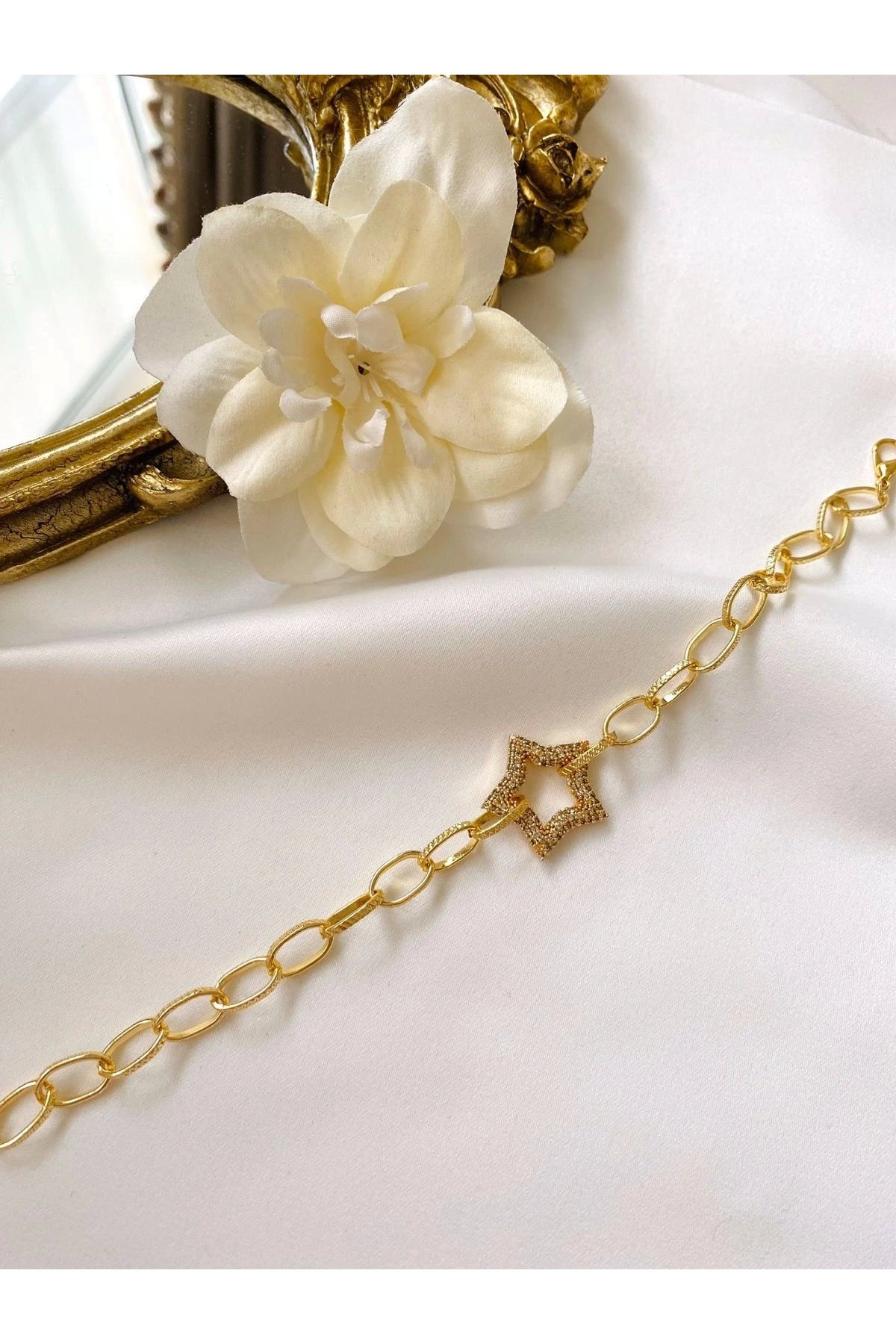 Yıldız Detaylı Kaplama Bileklik