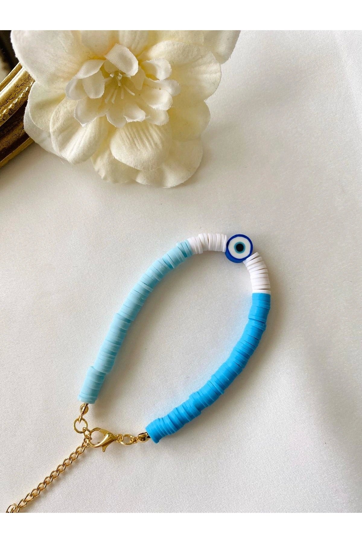 Nazar Boncuklu Fimo Bileklik