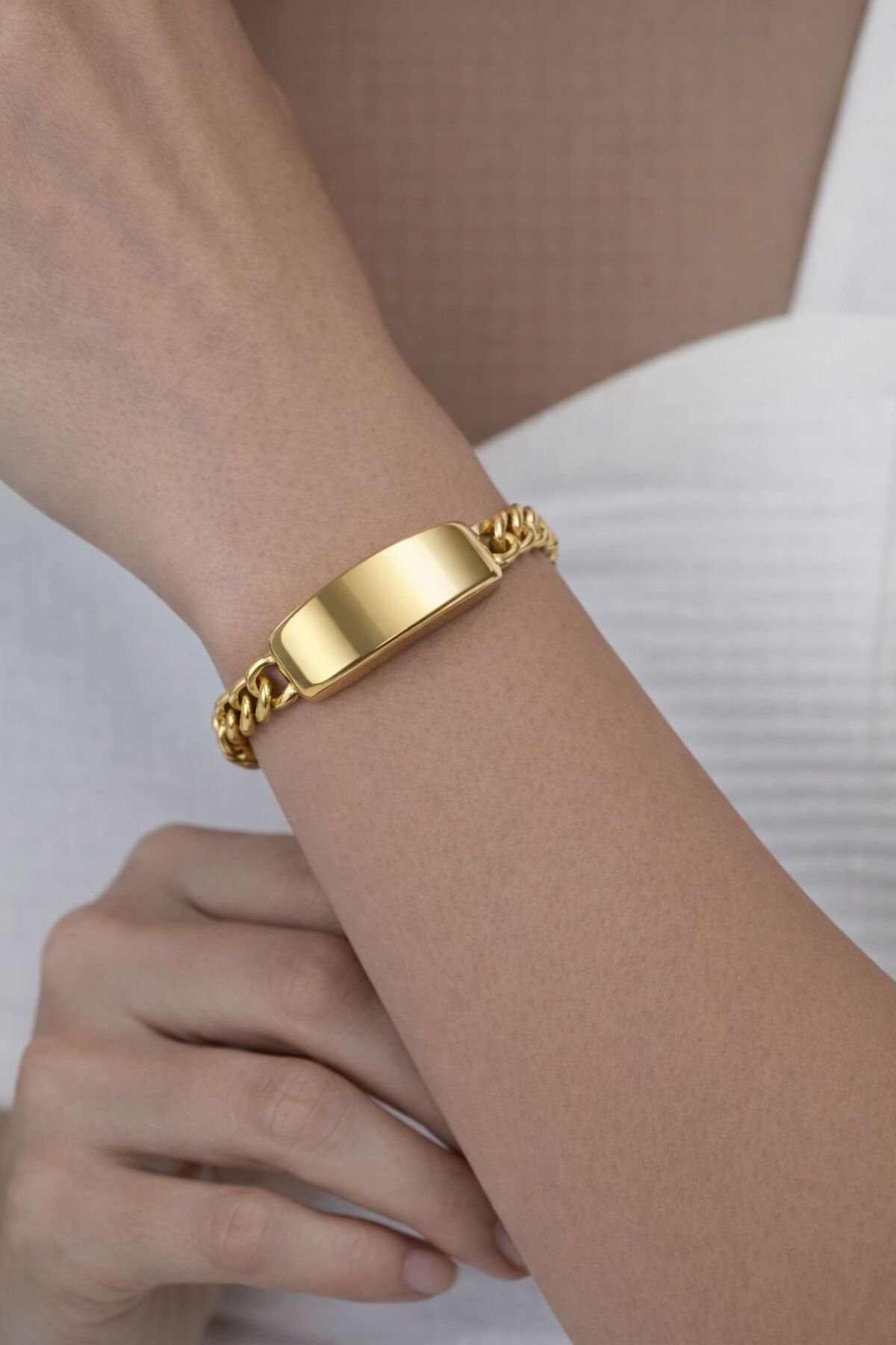 Unisex Klasik Çelik Bileklik