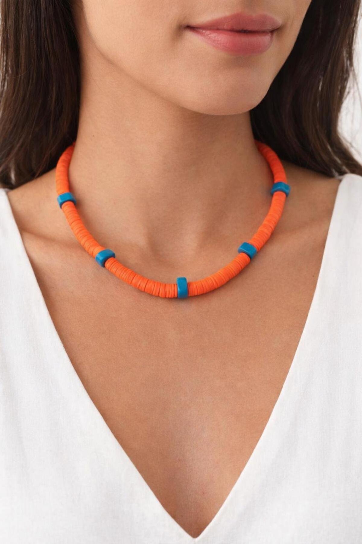 Coral Pop Fimo Kolye