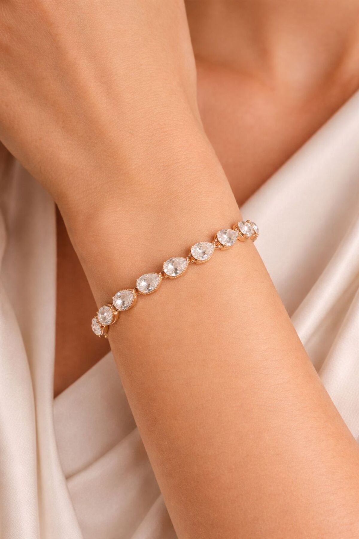 Kristal Model Damla Xuping Bileklik