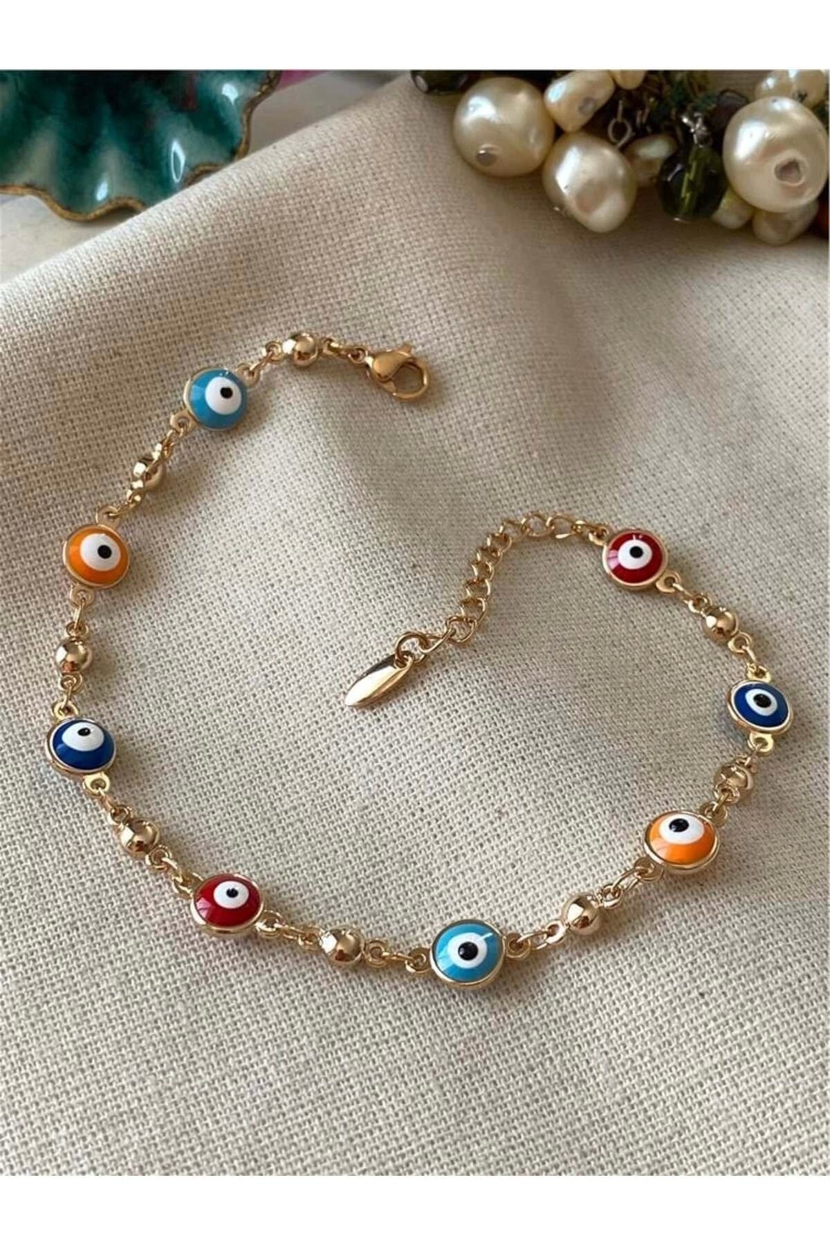 VIP Renkli Nazar Gözlü Bileklik