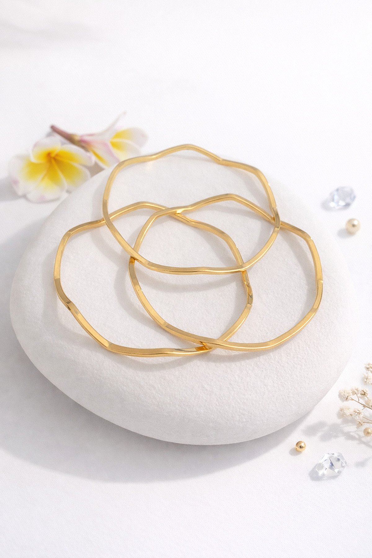 Çelik İnce Üçlü Zikzak Ajda Bilezik